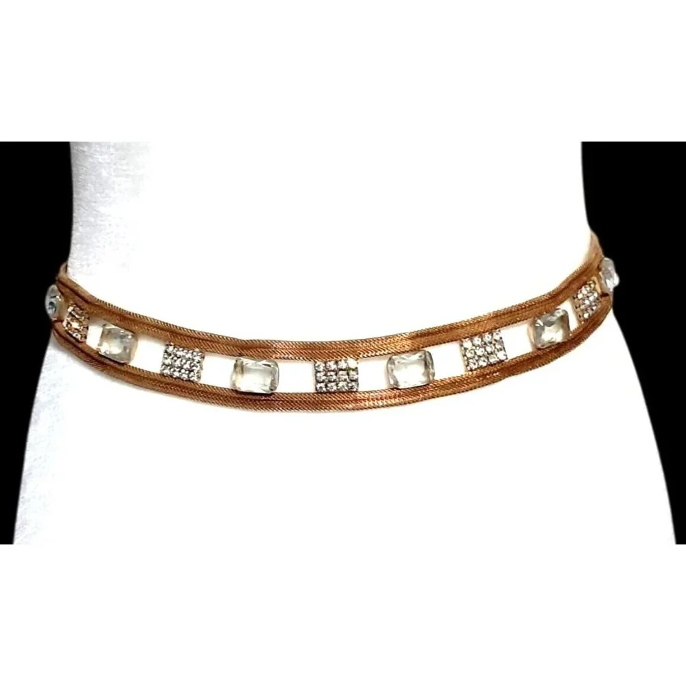 Vintage rhinestone belt